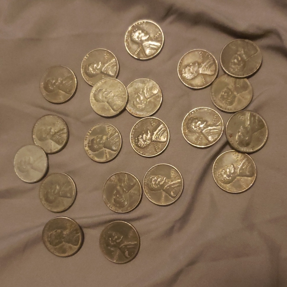 COPY - 20 steel pennies used 1943